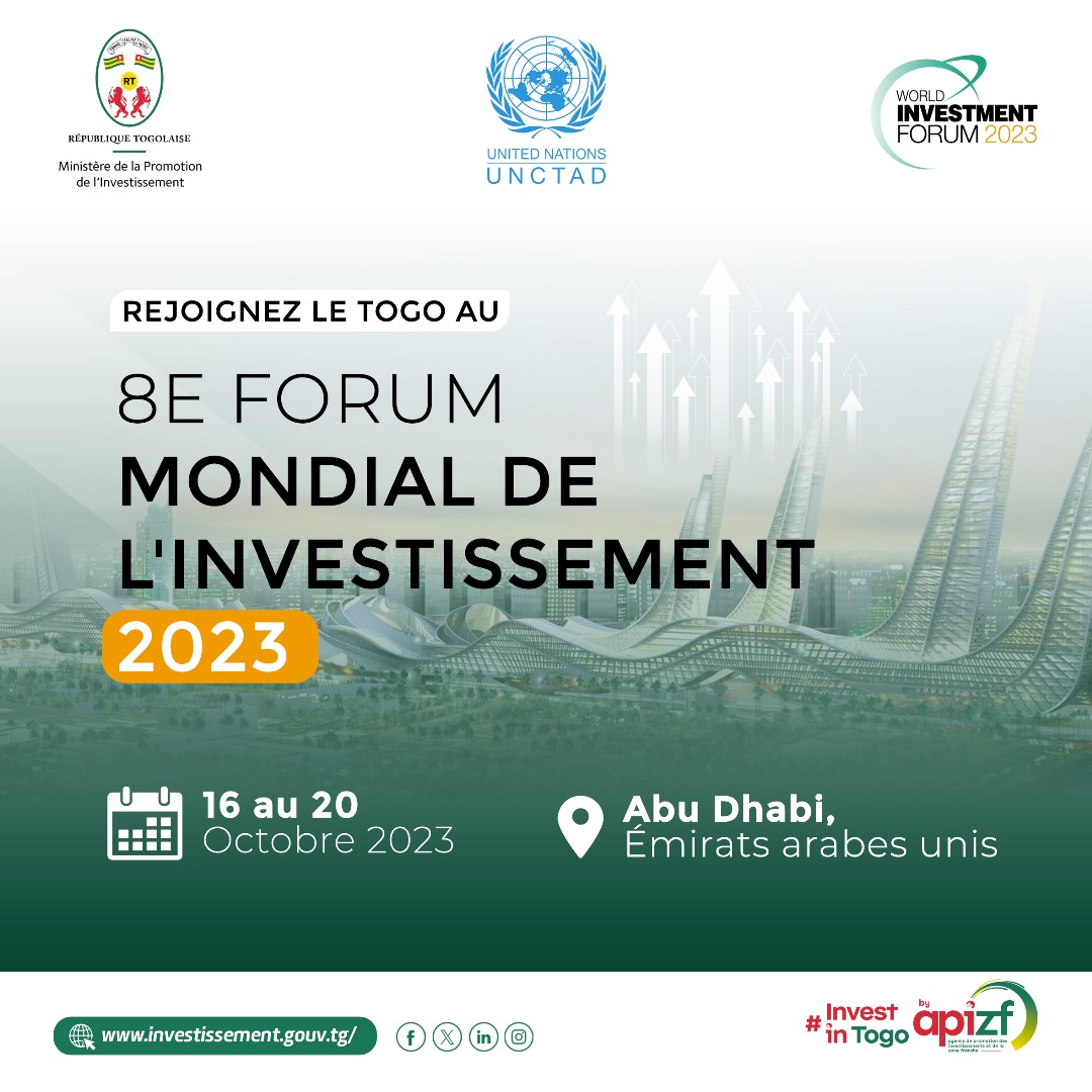 Le Ministère de la promotion de l’investissement participe au 8ème Forum Mondial de l’Investissement