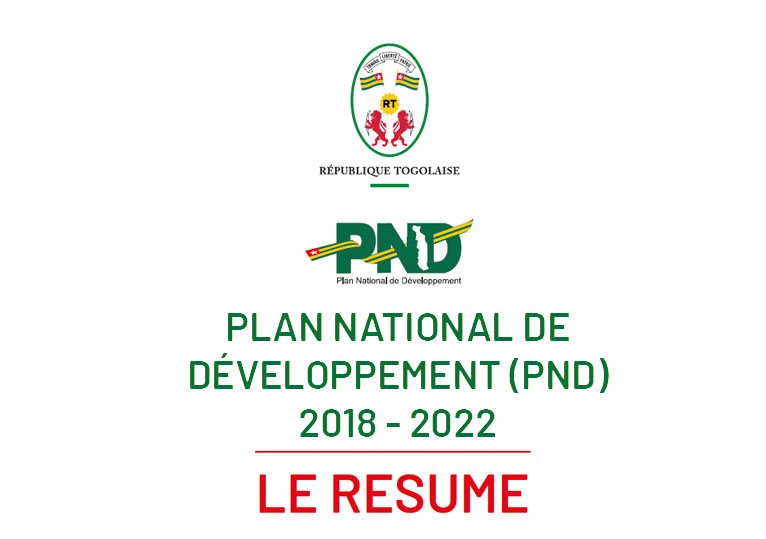 R&eacute;sum&eacute; Plan National de d&eacute;veloppement PND 2018-2022